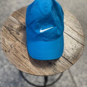 Nike Featherlight Cap in Blue with Black Trim